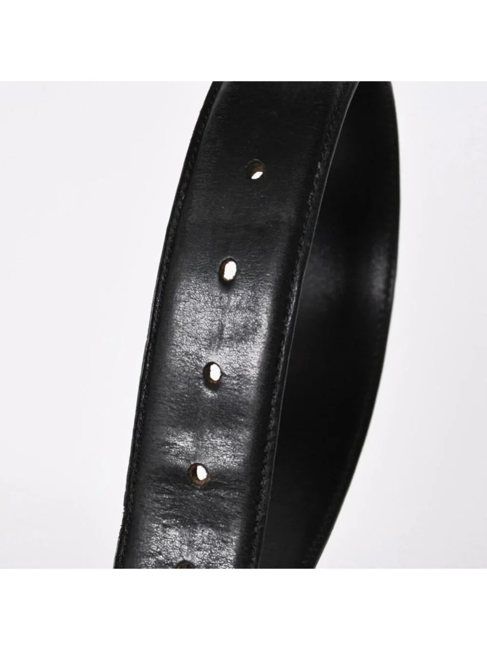 Chrome Hearts Blt Roller Belt 32 Black Leather 925 Sterling Silver